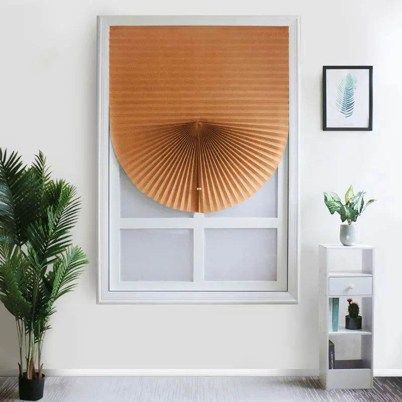 1PC Self-Adhesive Non-Woven Pleated Blinds Folding Curtains For Kitchen Balcony Shades Home Blackout Blinds For Windows Decor - Slobuy