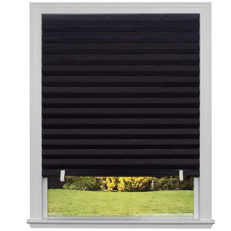 1PC Self-Adhesive Non-Woven Pleated Blinds Folding Curtains For Kitchen Balcony Shades Home Blackout Blinds For Windows Decor - Slobuy