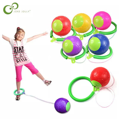 1PC Skip Ball Outdoor Fun Toy Ball Classical Skipping Toy Exercise coordination and balance hop jump playground may toy ball - Slobuy