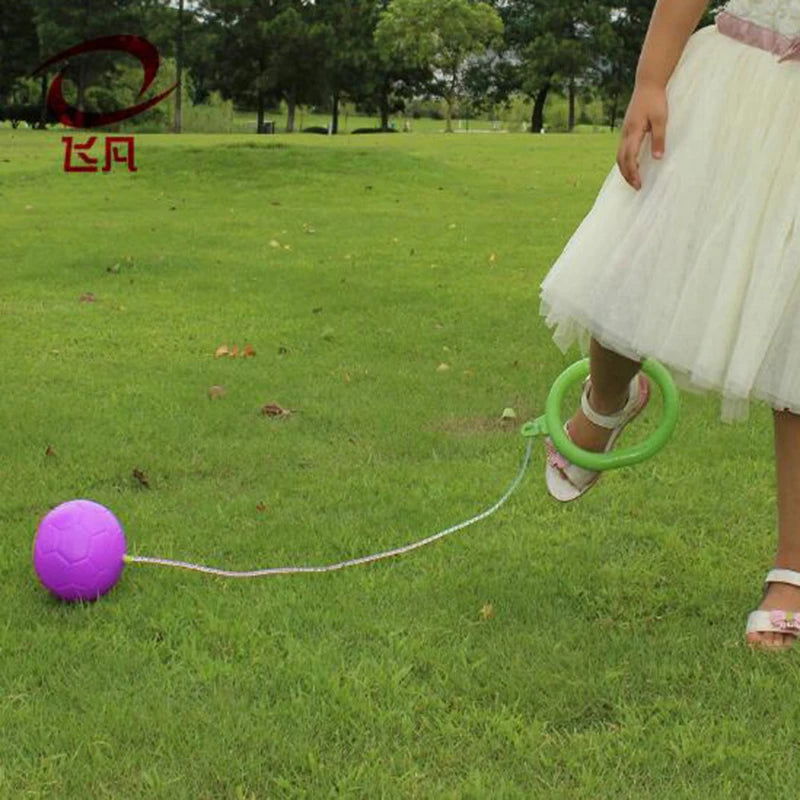 1PC Skip Ball Outdoor Fun Toy Ball Classical Skipping Toy Exercise coordination and balance hop jump playground may toy ball - Slobuy