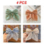1PC Solid Color Satin Ribbon Big Bows Spring Clips Oversize Hair Pin Retro Hairpin Headwear Wedding Party Hair Accessories - Slobuy