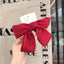 1PC Solid Color Satin Ribbon Big Bows Spring Clips Oversize Hair Pin Retro Hairpin Headwear Wedding Party Hair Accessories - Slobuy
