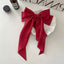 1PC Solid Color Satin Ribbon Big Bows Spring Clips Oversize Hair Pin Retro Hairpin Headwear Wedding Party Hair Accessories - Slobuy