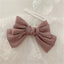 1PC Solid Color Satin Ribbon Big Bows Spring Clips Oversize Hair Pin Retro Hairpin Headwear Wedding Party Hair Accessories - Slobuy