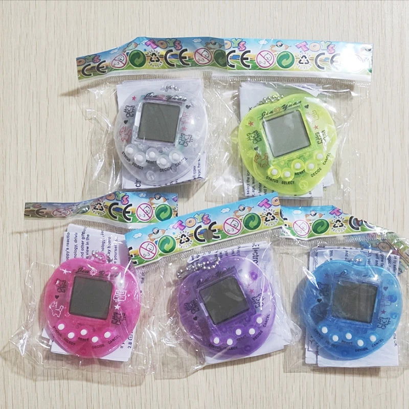 1PC Transparent Electronic Pets Tamagotchi Nostalgic 49 Pets In One Virtual Cyber Digital Pet Toys Pixel Funny Play Toys - Slobuy