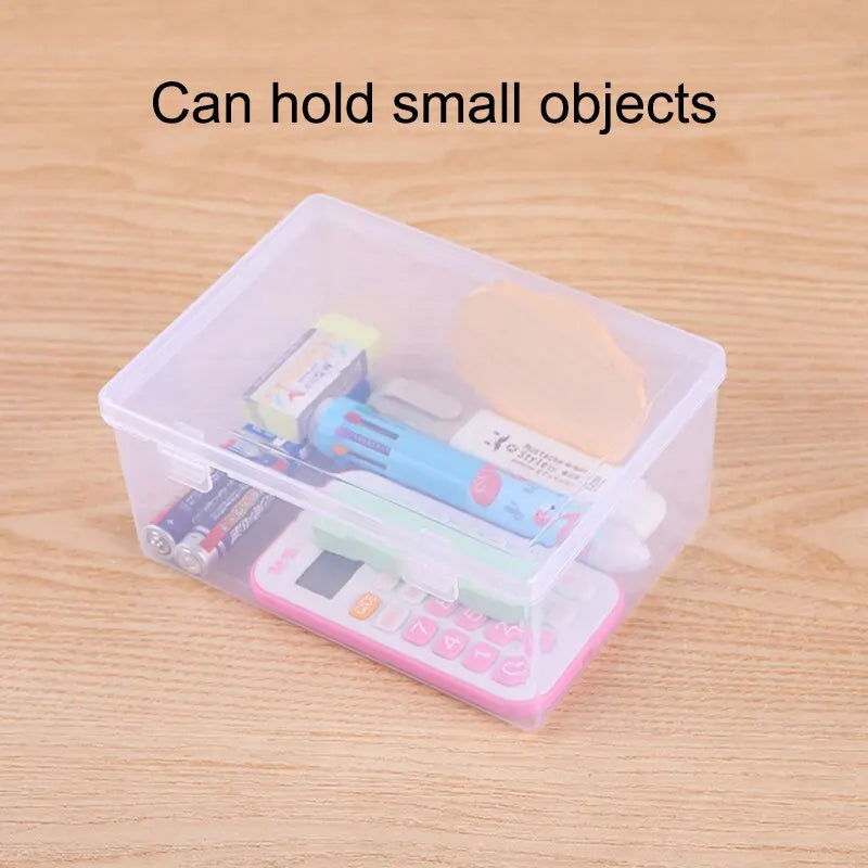 1PC Transparent PP Dual Fastened Transparent Display Box Jewelry Jewelry Container Jewelry Box Art DIY Parts Tool Storage Box - Slobuy