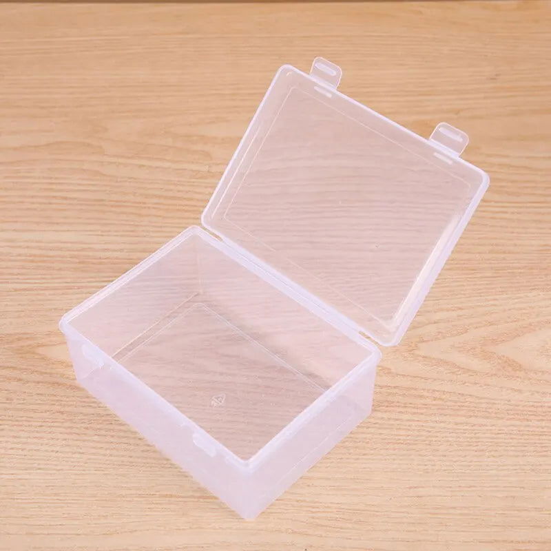 1PC Transparent PP Dual Fastened Transparent Display Box Jewelry Jewelry Container Jewelry Box Art DIY Parts Tool Storage Box - Slobuy