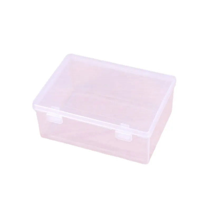 1PC Transparent PP Dual Fastened Transparent Display Box Jewelry Jewelry Container Jewelry Box Art DIY Parts Tool Storage Box - Slobuy
