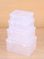 1PC Transparent PP Dual Fastened Transparent Display Box Jewelry Jewelry Container Jewelry Box Art DIY Parts Tool Storage Box - Slobuy