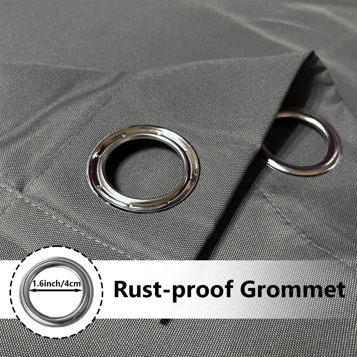 1PC, Waterproof Outdoor Privacy Grommet Top Curtain For Porch, Pergola, Cabana, Patio - Slobuy
