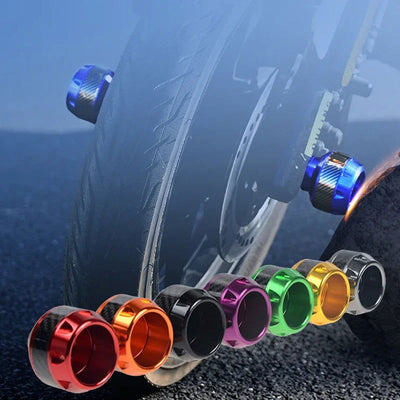 1Pair Motorcycle Crash Protector Aluminum Alloy Wheel Front Fork Frame Falling Protection Pads Sliders Moto Safty Accessories - Slobuy