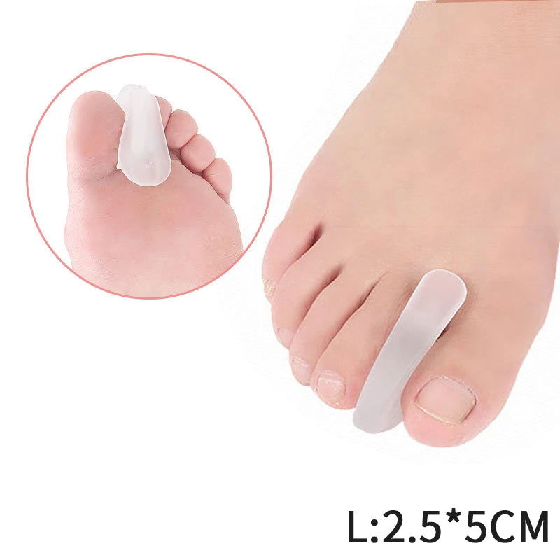 1Pair Silicone Toes Separator Bunion Bone Ectropion Adjuster Toes Outer Appliance Foot Care Tools Hallux Valgus Corrector - Slobuy