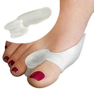 1Pair Silicone Toes Separator Bunion Bone Ectropion Adjuster Toes Outer Appliance Foot Care Tools Hallux Valgus Corrector - Slobuy