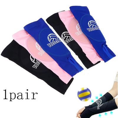 1Pair  Volleyball Arm Guard Breathable Basketball Tennis Exam Training Sponge Anti-Collision Arm Protector - Slobuy