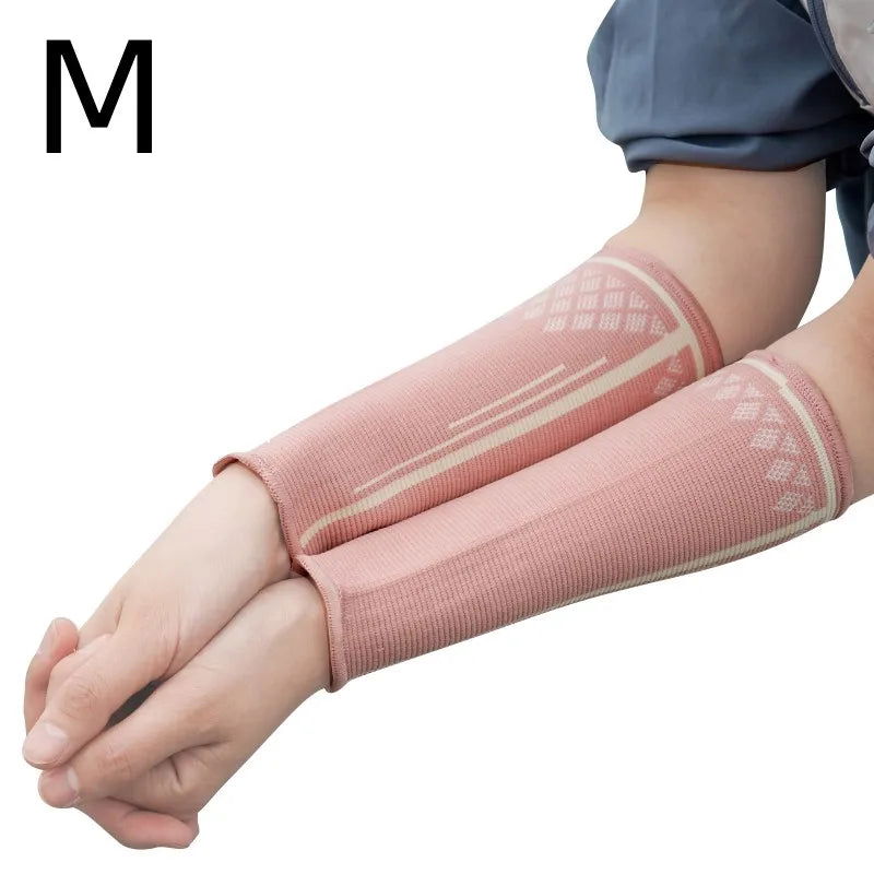 1Pair Volleyball Compression Sleeves Volleyball Arm Sleeves Forearm Sleeve Arm Guards for Men Women Teens - Slobuy