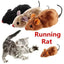 1Pc Funny Lifelike Plush Mouse Running Rat Toy for Cats Dogs Tail Mouse Pets Kids Random Color - Slobuy