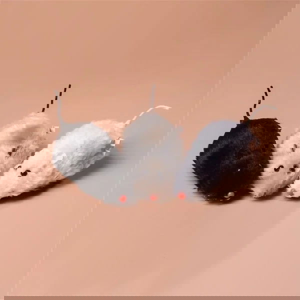 1Pc Funny Lifelike Plush Mouse Running Rat Toy for Cats Dogs Tail Mouse Pets Kids Random Color - Slobuy
