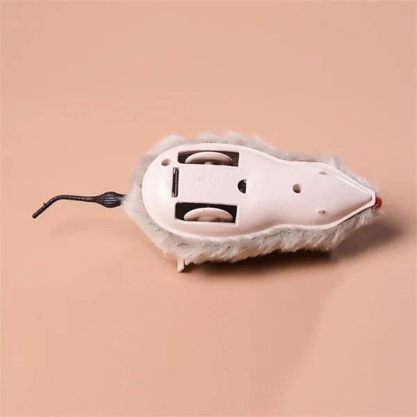 1Pc Funny Lifelike Plush Mouse Running Rat Toy for Cats Dogs Tail Mouse Pets Kids Random Color - Slobuy