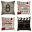 1Pc Linen Retro Movie Throw Pillow Case Single-Sided Printed Pillow Cover For Home Decor Sofa Cushion Cover - Slobuy