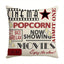 1Pc Linen Retro Movie Throw Pillow Case Single-Sided Printed Pillow Cover For Home Decor Sofa Cushion Cover - Slobuy