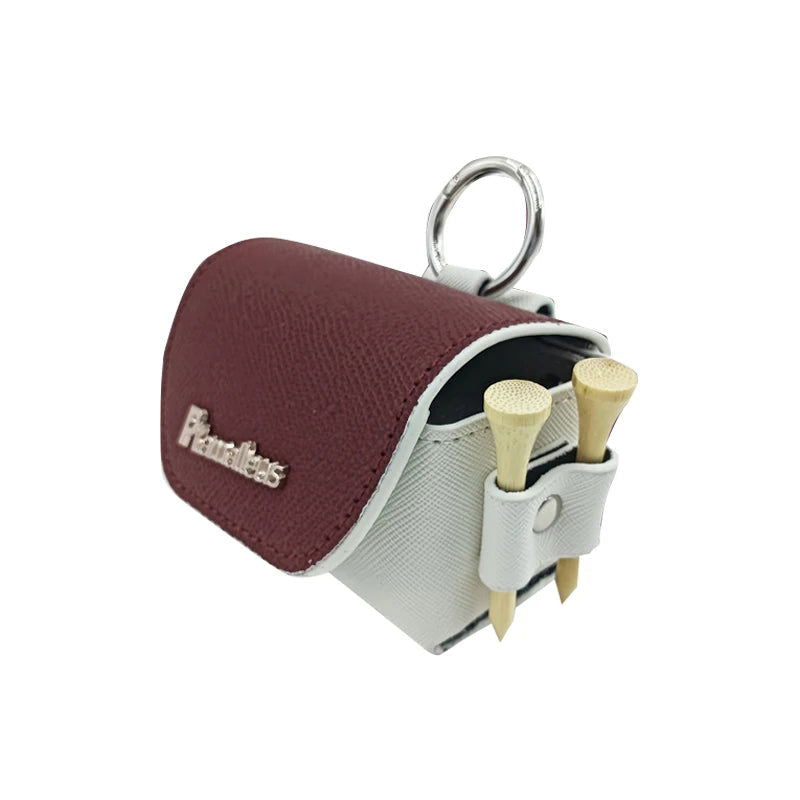 1Pc Mini Golf Ball Bag Golf Waist Bag Portable Multi Style Storage  with 2 Tees Holder Golf Accessory Supplies - Slobuy