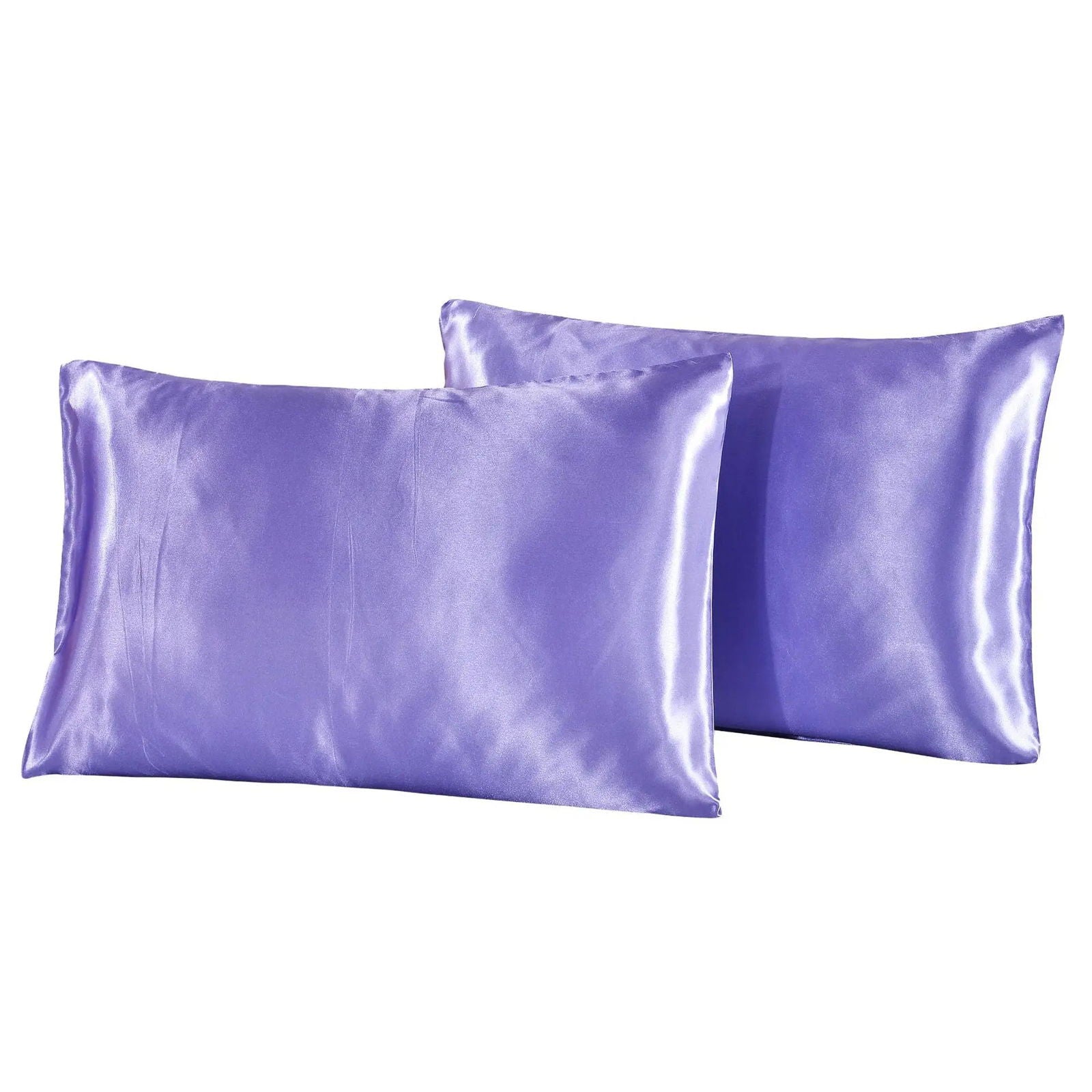 1Pc Queen Satin Silk Pillowcase Pillow Case Cover Home Bedding Smoothy Pillow Rectangle Bedding Pillow - Slobuy