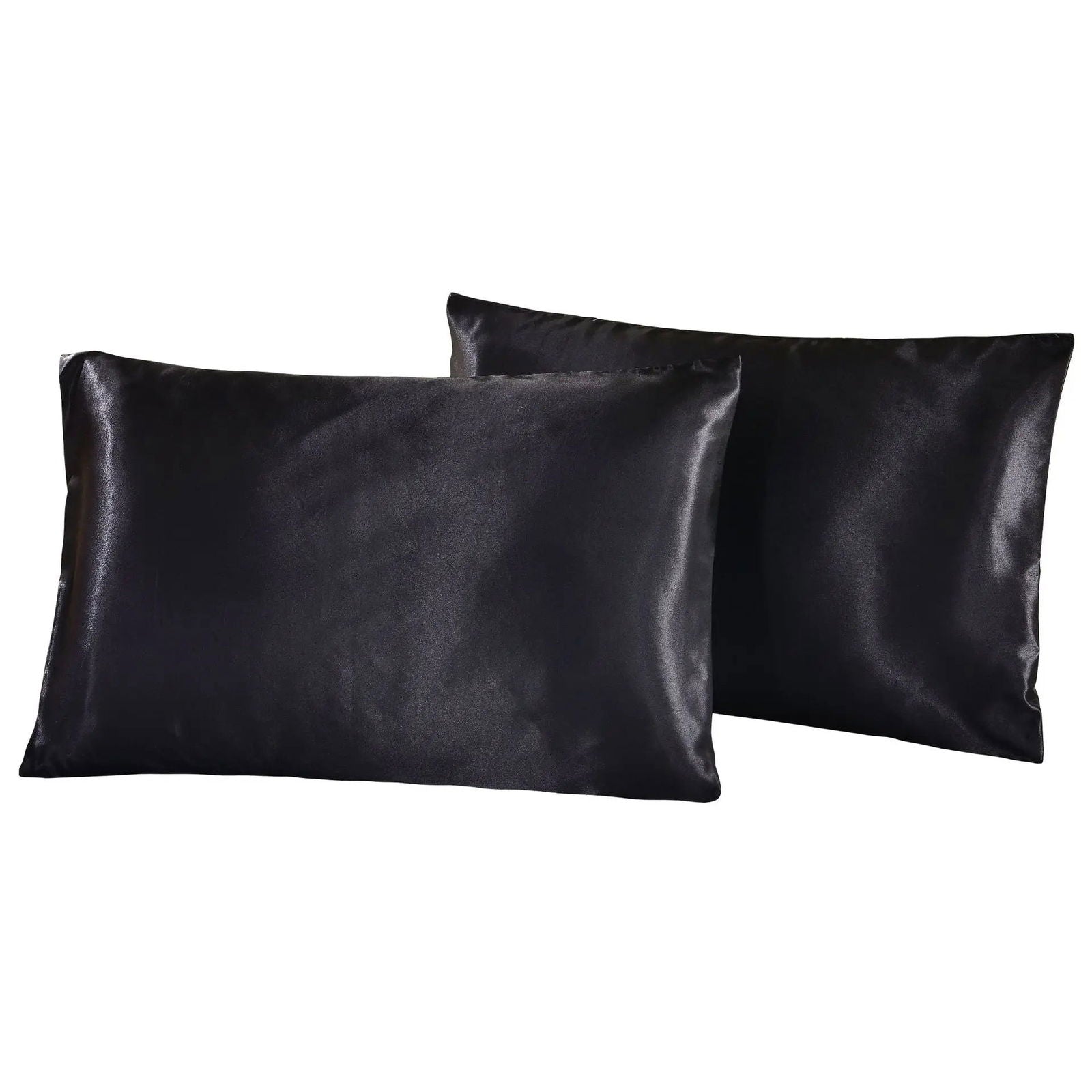 1Pc Queen Satin Silk Pillowcase Pillow Case Cover Home Bedding Smoothy Pillow Rectangle Bedding Pillow - Slobuy