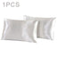 1Pc Queen Satin Silk Pillowcase Pillow Case Cover Home Bedding Smoothy Pillow Rectangle Bedding Pillow - Slobuy
