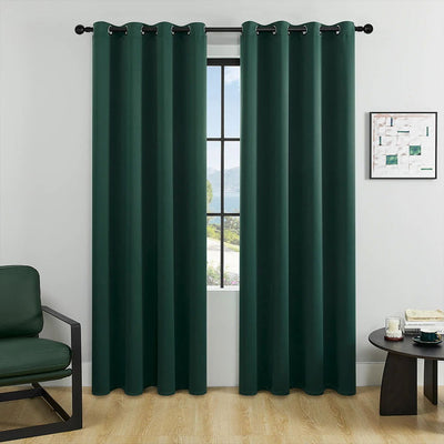 1Pc Solid Color Blackout Curtain，Room Darkening And Light Reducing Curtain, For Study Bedroom Kitchen Living Room Decor - Slobuy