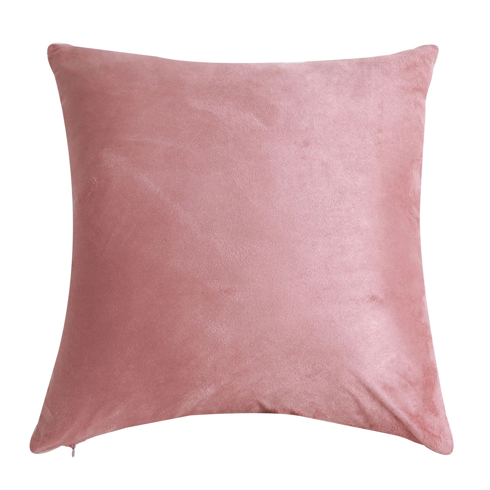 1Pc Velvet Leaf Throw Pillow Covers, Modern Square Decorative Pillowcase, Neutral Palm Cushion Case for Sofa Couch 18 x 18 Inch - Slobuy