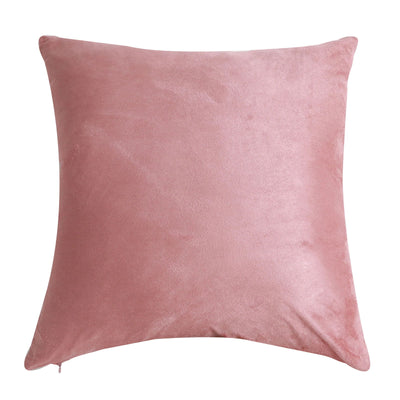 1Pc Velvet Leaf Throw Pillow Covers, Modern Square Decorative Pillowcase, Neutral Palm Cushion Case for Sofa Couch 18 x 18 Inch - Slobuy