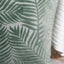1Pc Velvet Leaf Throw Pillow Covers, Modern Square Decorative Pillowcase, Neutral Palm Cushion Case for Sofa Couch 18 x 18 Inch - Slobuy
