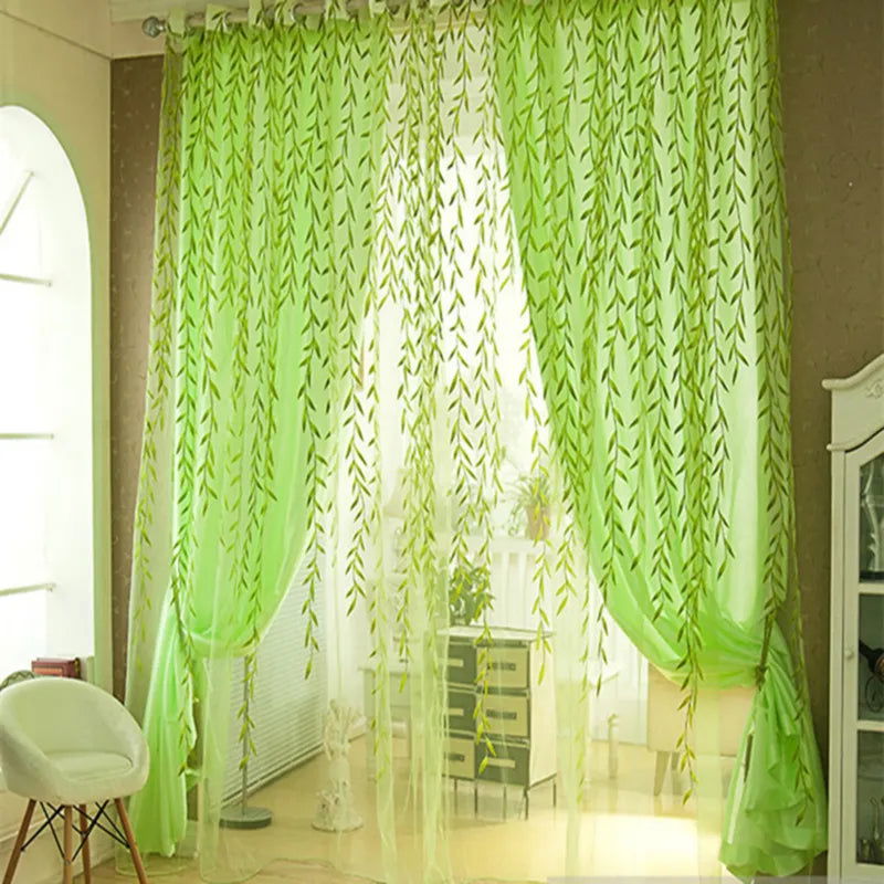 1Pc Voile Solid Sheer Gordijnen Window Curtains For Living Room Bedroom Window Screening Panel Tulle Curtains Rideaux - Slobuy