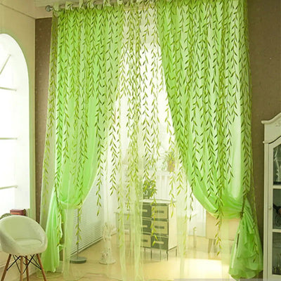 1Pc Voile Solid Sheer Gordijnen Window Curtains For Living Room Bedroom Window Screening Panel Tulle Curtains Rideaux - Slobuy