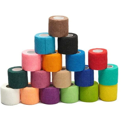 1Pc Waterproof Medical Therapy Self Adhesive Bandage Muscle Tape Finger Joints Wrap First Aid Kit Pet Elastic Bandage 2.5-10cm - Slobuy