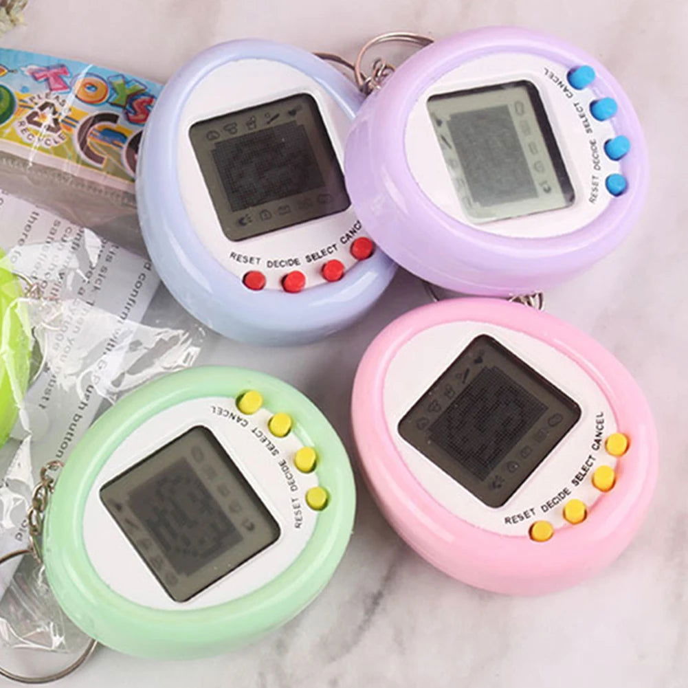 1Pcs 90S Nostalgic Tamagotchi Electronic Pets Console Kid’s Toy Portable Keyring Funny Virtual Cyber Toy Christmas New Year Gift - Slobuy