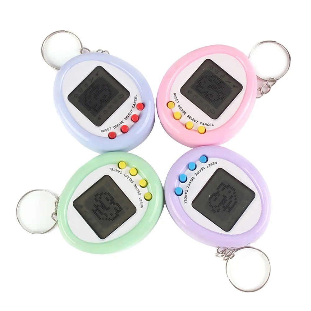 1Pcs 90S Nostalgic Tamagotchi Electronic Pets Console Kid’s Toy Portable Keyring Funny Virtual Cyber Toy Christmas New Year Gift - Slobuy