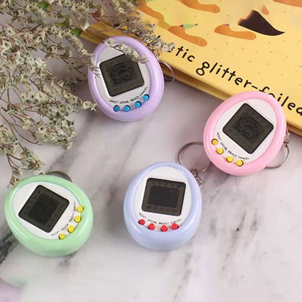 1Pcs 90S Nostalgic Tamagotchi Electronic Pets Console Kid’s Toy Portable Keyring Funny Virtual Cyber Toy Christmas New Year Gift - Slobuy