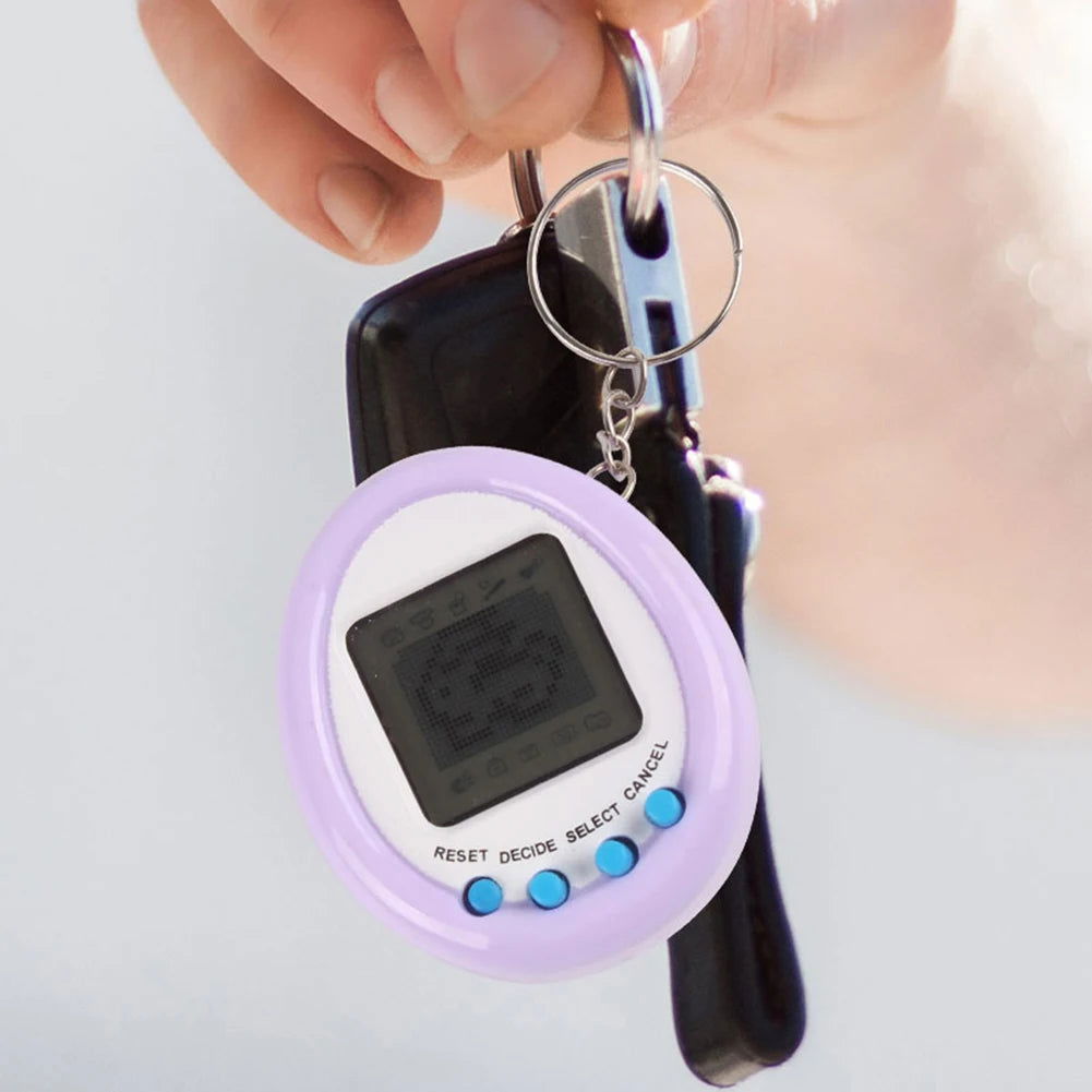 1Pcs 90S Nostalgic Tamagotchi Electronic Pets Console Kid’s Toy Portable Keyring Funny Virtual Cyber Toy Christmas New Year Gift - Slobuy