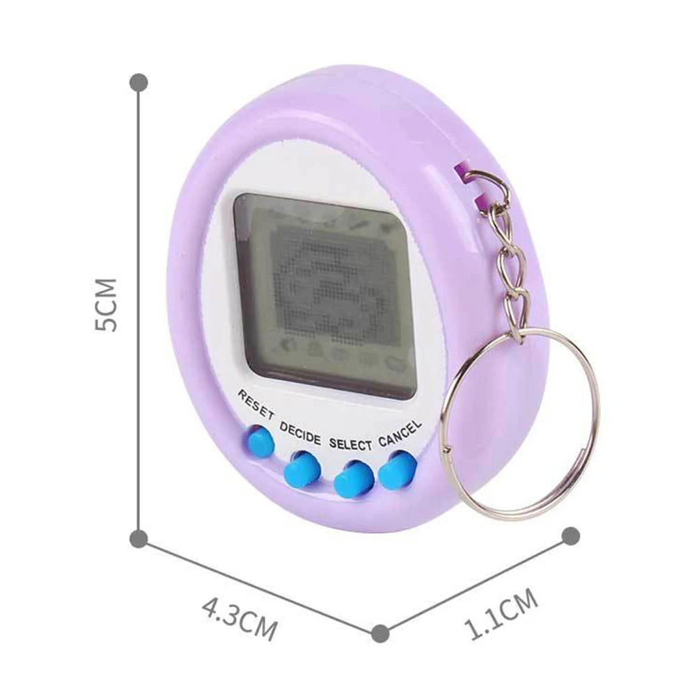 1Pcs 90S Nostalgic Tamagotchi Electronic Pets Console Kid’s Toy Portable Keyring Funny Virtual Cyber Toy Christmas New Year Gift - Slobuy
