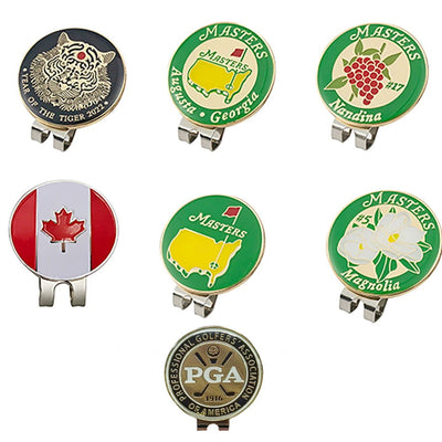 1Pcs Golf Hat Clip Magnetic Golf Cap Clips w Magnet Mark Golf Ball Position Removable Metal Various Styles Golf Marker Drop Ship - Slobuy