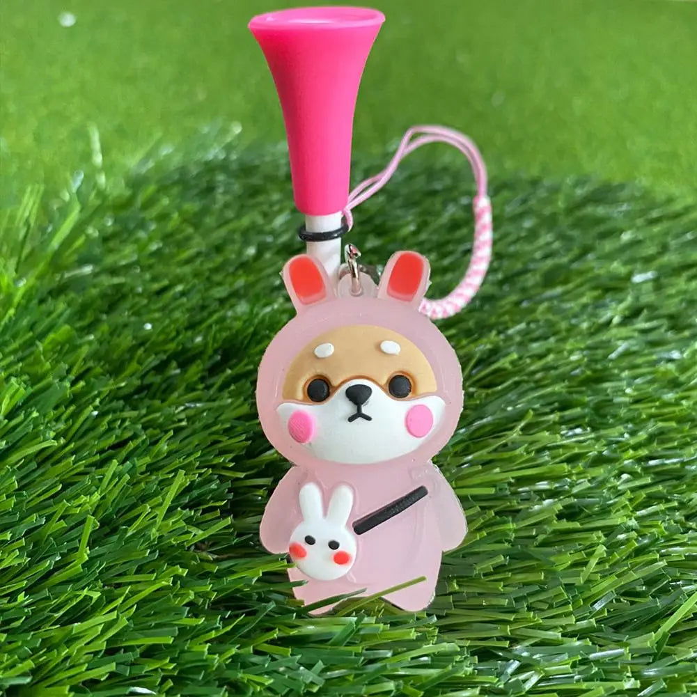 1Pcs Golf Rubber Tees With Flashing Light Cartoon Cute Prevent Loss Golf Ball Holder With Braided Rope Outdoor Golf Accessory - Slobuy