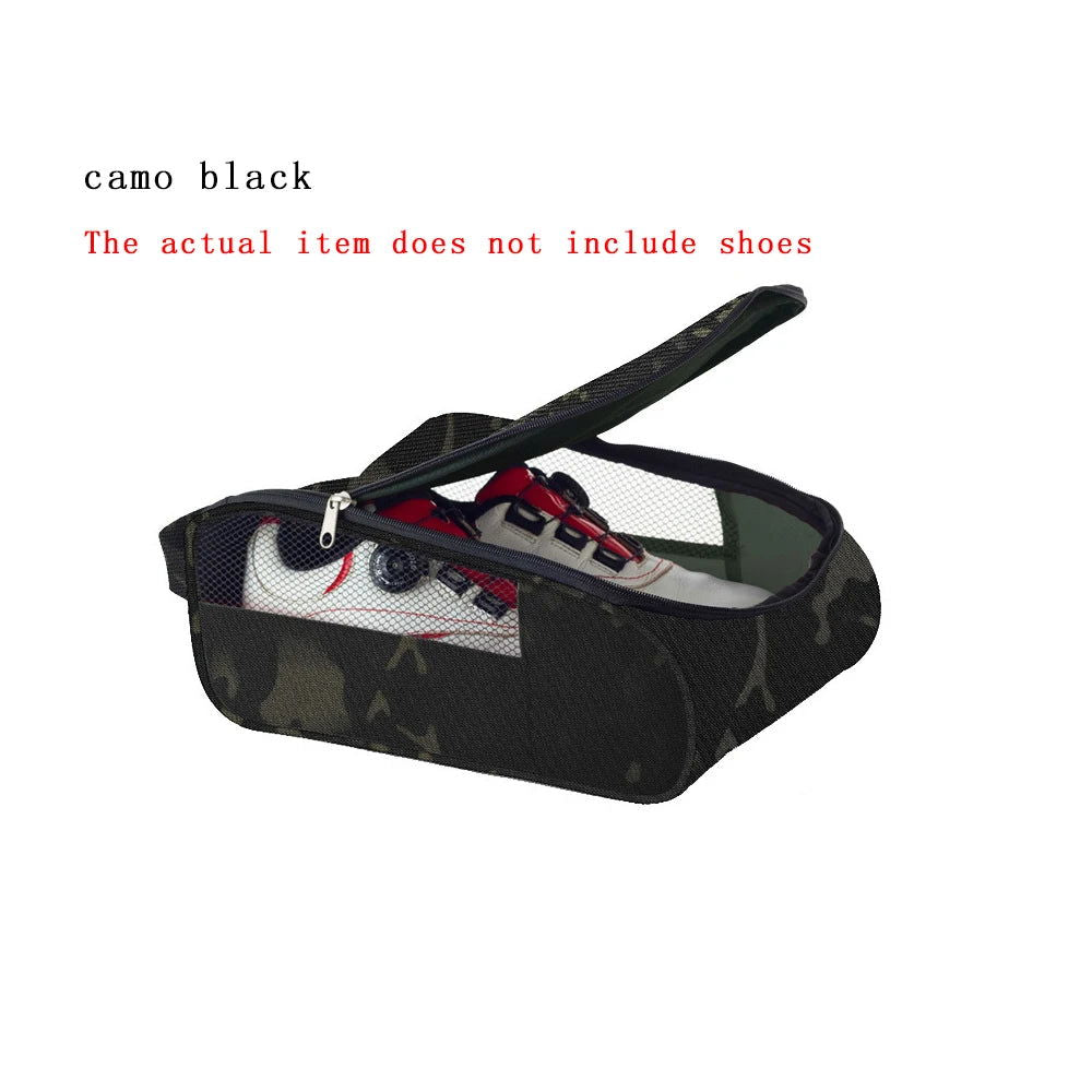 1Pcs Golf Shoes Bag Portable Zipped Sports Bag Shoe Case Breathable Golf Shoe Bag - Zippered Shoe Carrier Bags Case Pocket Pouch - Slobuy