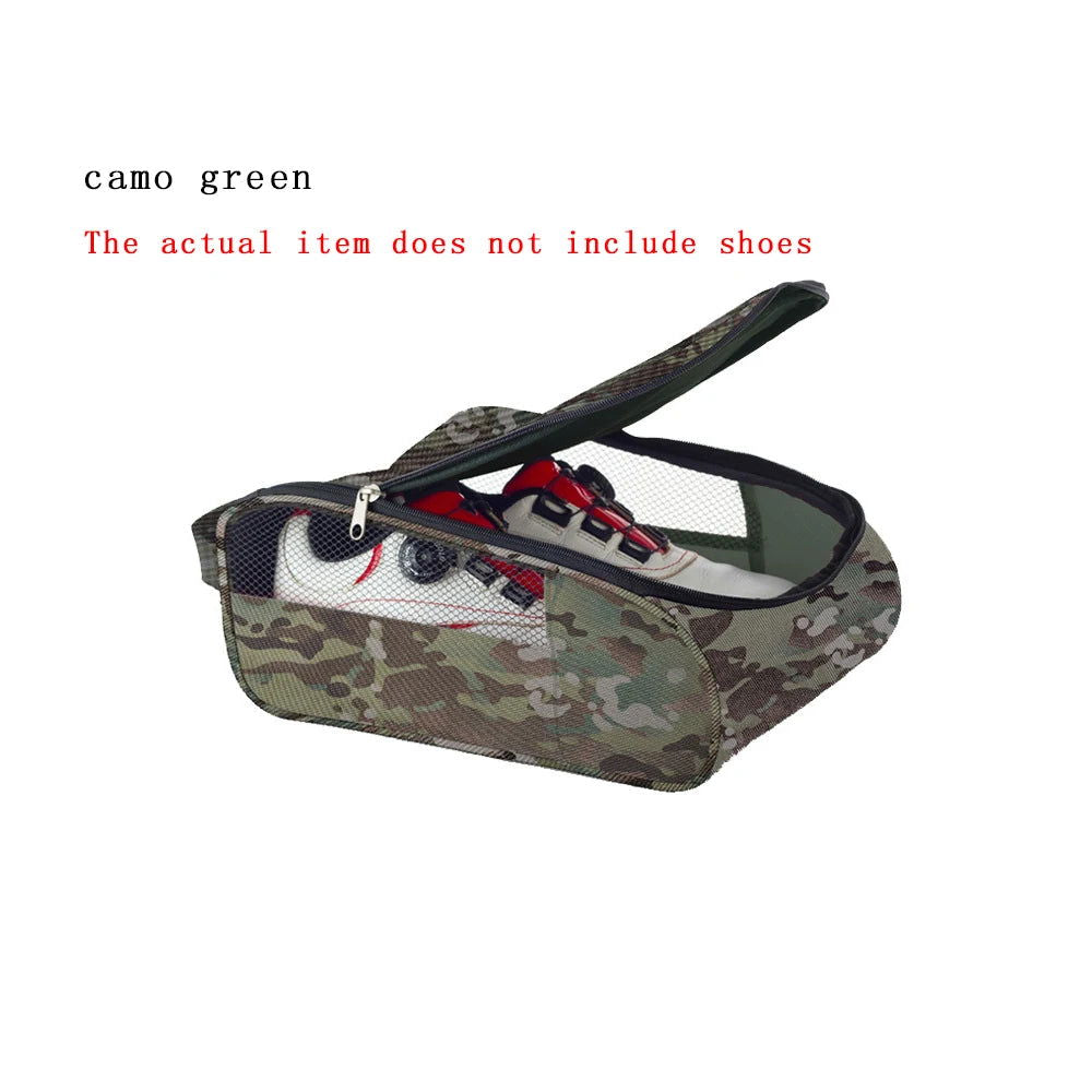 1Pcs Golf Shoes Bag Portable Zipped Sports Bag Shoe Case Breathable Golf Shoe Bag - Zippered Shoe Carrier Bags Case Pocket Pouch - Slobuy