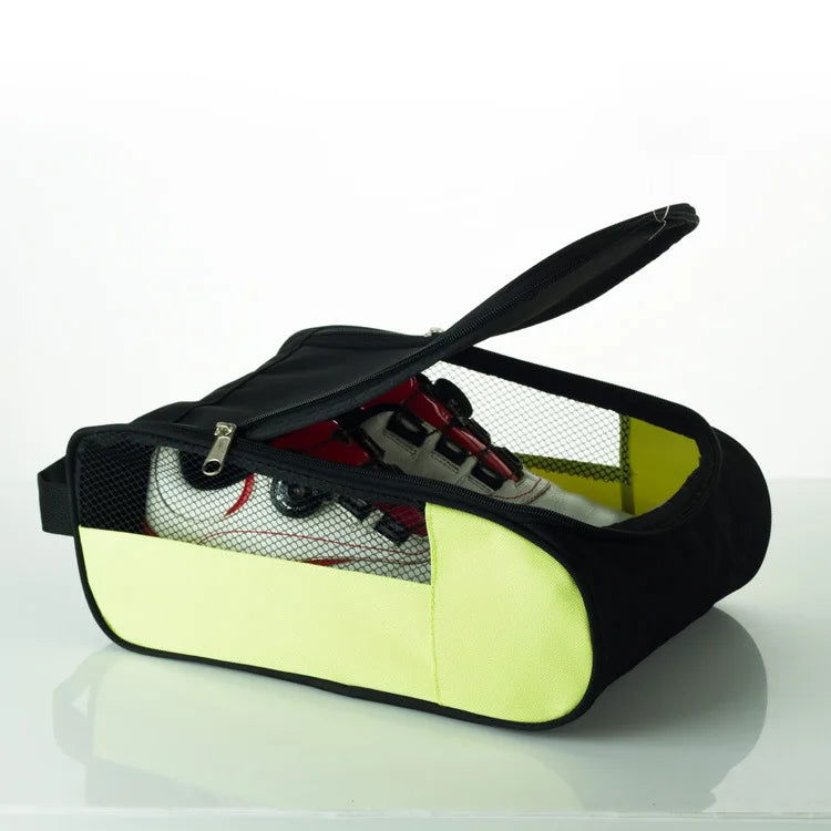 1Pcs Golf Shoes Bag Portable Zipped Sports Bag Shoe Case Breathable Golf Shoe Bag - Zippered Shoe Carrier Bags Case Pocket Pouch - Slobuy