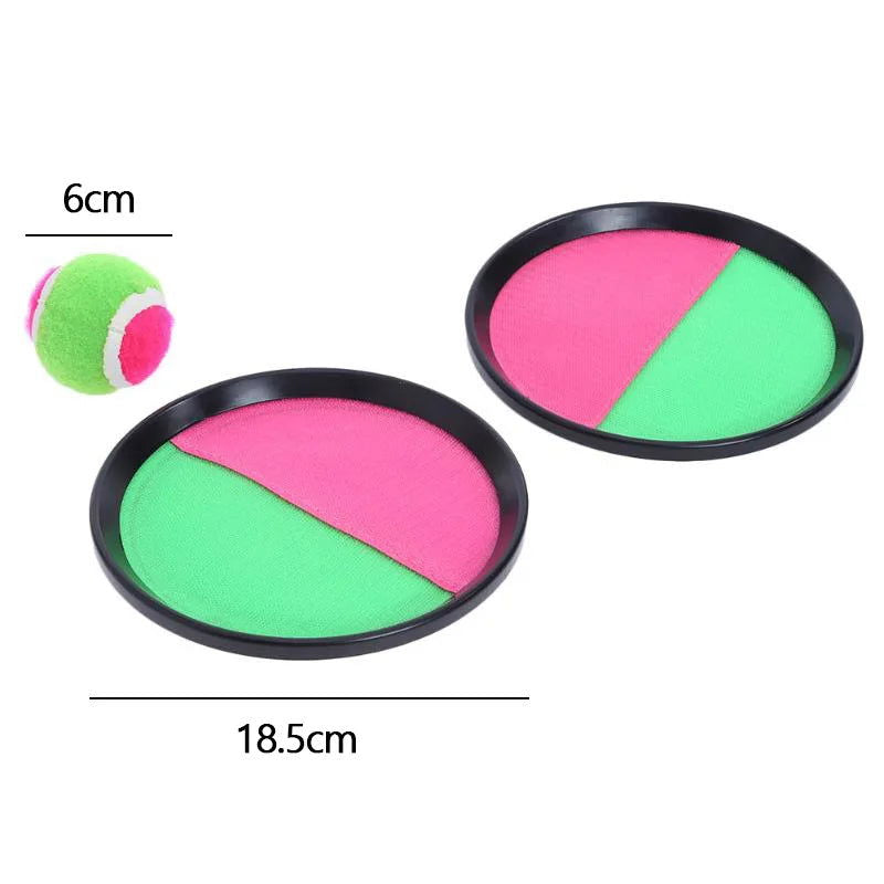 1Set Kids Sucker Sticky Ball Toy Outdoor Sports Catch Ball Game Set Throw And Catch Parent-Child Interactive Outdoor Toys - Slobuy