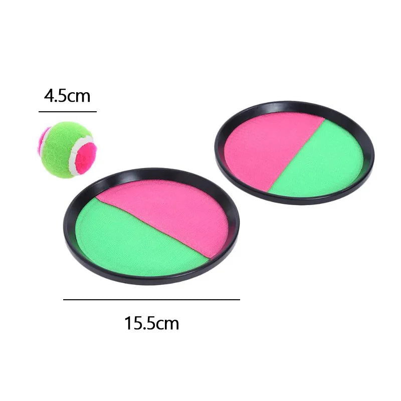 1Set Kids Sucker Sticky Ball Toy Outdoor Sports Catch Ball Game Set Throw And Catch Parent-Child Interactive Outdoor Toys - Slobuy