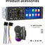 1 Din 4Inch Car Radio Touch Screen Bluetooth Music Handsfree MP5 Player TF USB Charging Remote Audio System ISO Head Unit 7805C - Slobuy