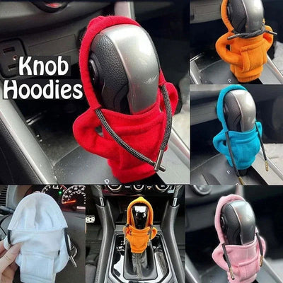 1 PCS Fashion Hoodies Car Gear Shift Knob Cover Manual Handle Gear Shift Decor Hoodie Covers Automatic Car Interior Accessories - Slobuy