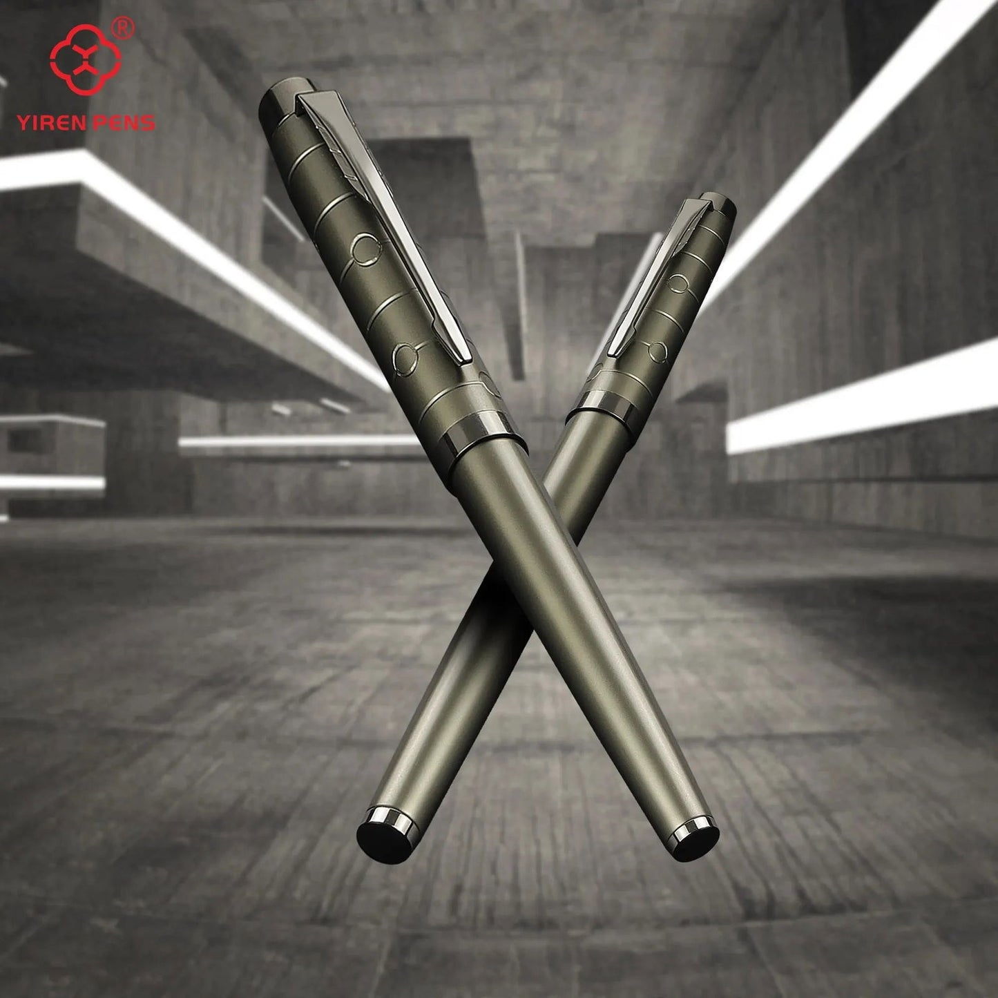 1 PC Fountain Pen, Professional Gunmetal Metal Pen, Stylish and Sturdy,Distinguished, Mechanical Feel,Metallic Touch,Luxury Pen - Slobuy